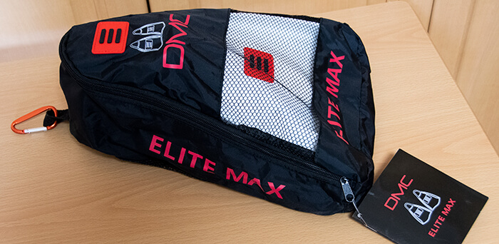 DMC fins Elite Max専用カラビナ付きバッグ