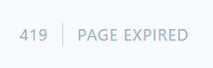 419 PAGE EXPIRED エラー